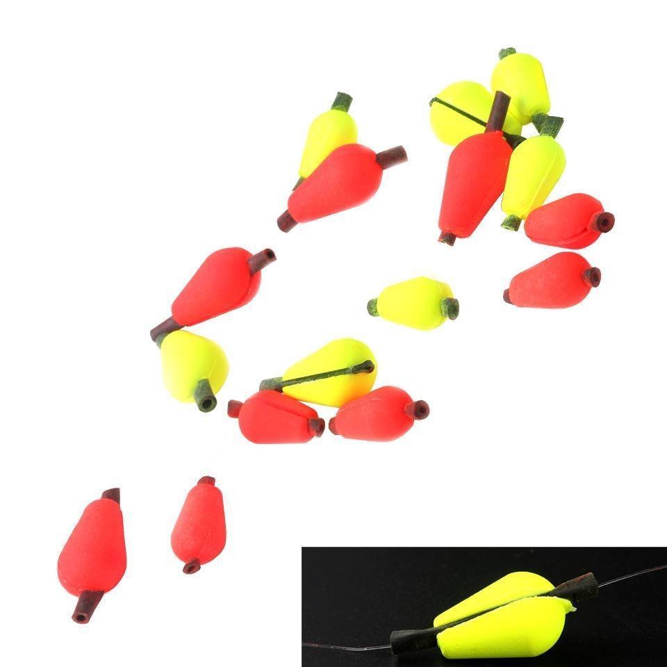 10 Pieces Tear Drop 14.4*9.9Mm Yellow Or Red Color Strike Indicator-Fishing Floats-Bargain Bait Box-Red-Bargain Bait Box