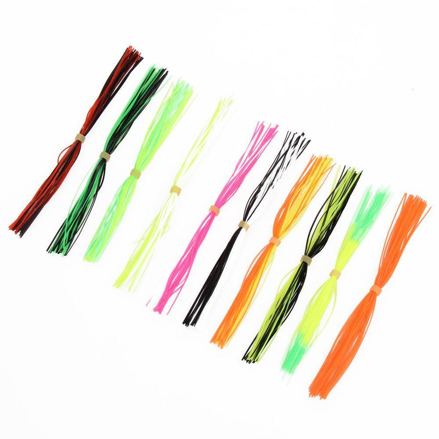 10 Bundles Silicone Skirts Fishing Accessories Diy Legs Barred Flake Fly Tying-fixcooperate-Bargain Bait Box