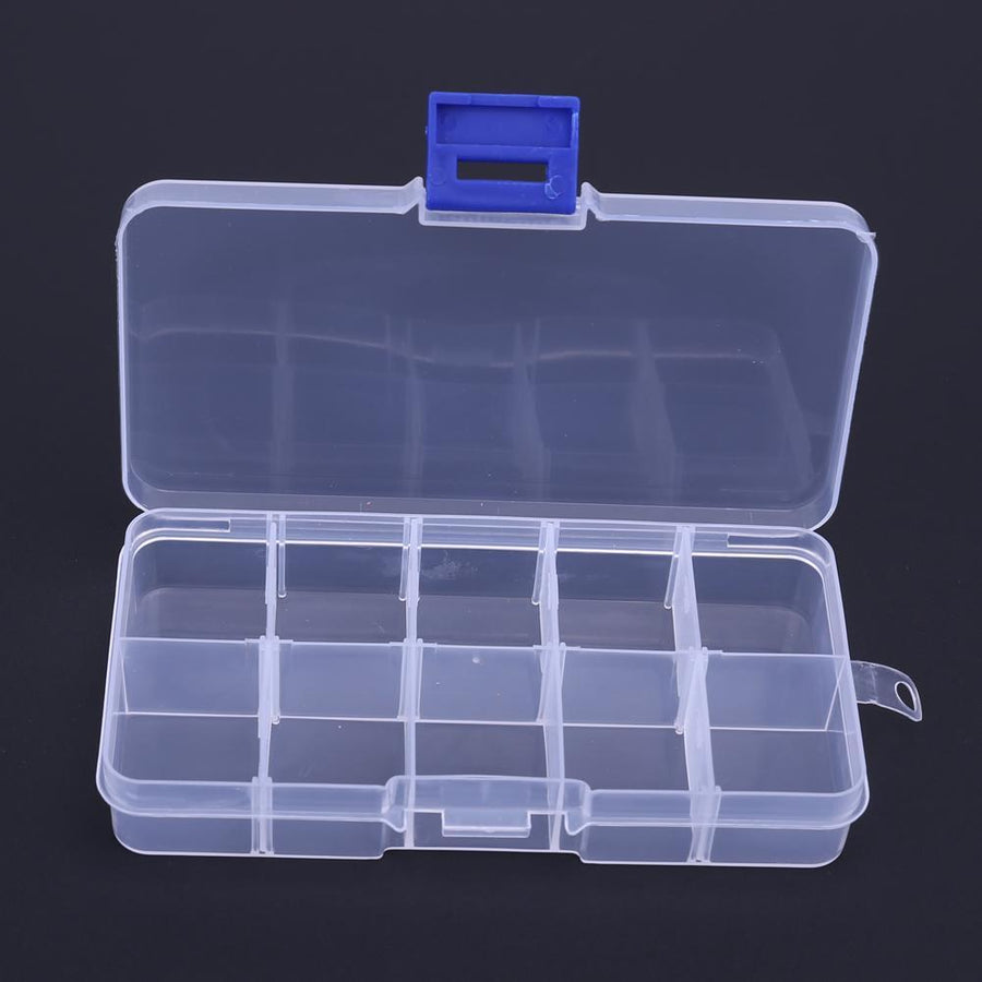 10 Compartments Portable Transparent Plastic Fishing Lure Storage Box –  Bargain Bait Box
