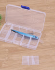 10 Compartments Portable Transparent Plastic Fishing Lure Storage Box Lure-gigibaobao-Bargain Bait Box