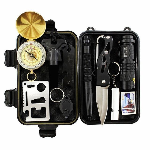 10 In 1 Emergency Survival Gear Professional First Aid Kit Outdoor Camping-HimanJie Store-Bargain Bait Box