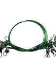 10 Pcs Anti-Bite Fly Leash Fishing Lead Line Rope Wire Leading Line Swivel-SUPERFISH Store-10Pcs 15cm Green-Bargain Bait Box