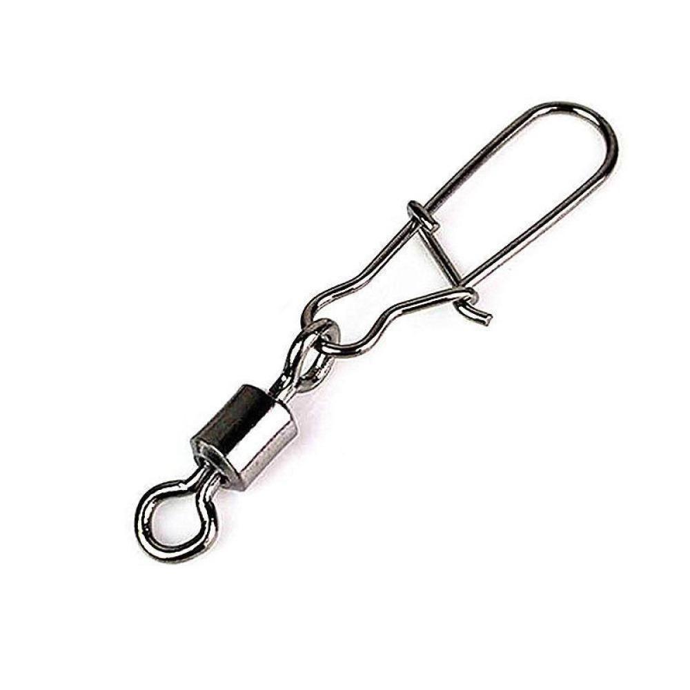 10 Pcs/Lot Fishing Rolling Swivel With Nice Snap Stainless Steel Fishing Hook-PROLEURRE FISHING Store-20mm-Bargain Bait Box
