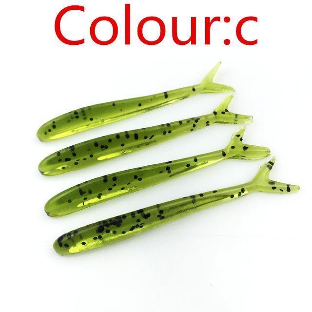 10 Pcs/Lot Lures Soft Bait 6.3Mm 1.3G Silicone Bait Worms Fishing Lure With-WDAIREN KANNI Store-C-Bargain Bait Box