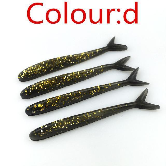 10 Pcs/Lot Lures Soft Bait 6.3Mm 1.3G Silicone Bait Worms Fishing Lure With-WDAIREN KANNI Store-D-Bargain Bait Box