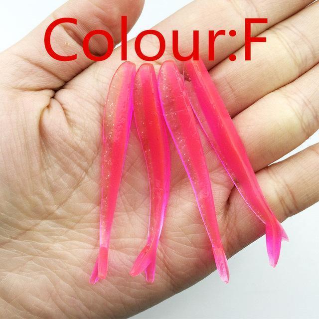 10 Pcs/Lot Lures Soft Bait 6.3Mm 1.3G Silicone Bait Worms Fishing Lure With-WDAIREN KANNI Store-F-Bargain Bait Box
