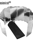 10 Plates Foldable Bbq Gas Stove Wind Shield Screen For Cooker Picnic Outdoor-HXT Charm Star-Bargain Bait Box