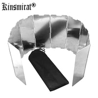 10 Plates Foldable Bbq Gas Stove Wind Shield Screen For Cooker Picnic Outdoor-HXT Charm Star-Bargain Bait Box