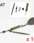 10 Set Carp Fishing Chod Rig Safety Sleeves Lead Clips Slide Heli Rigs-hirisi Official Store-Link M7-Bargain Bait Box
