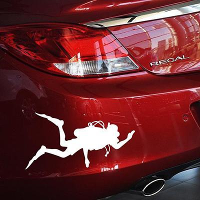10 X Est Car Covers Go Fishing Diving Car Sticker Auto Decal Car For Ford Toyota-Fishing Decals-Bargain Bait Box-White-Bargain Bait Box