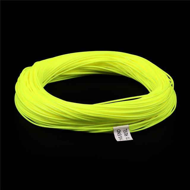 100 Ft Weight Forward Floating Fly Fishing Line 1Wt - 9 Wt Floating Fly Line-Fly Fishing Lines & Backing-Bargain Bait Box-Fluo yellow-10-Bargain Bait Box
