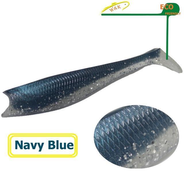 100% Eco-Friendly Soft Lure -11 Cm 12 G Ultimate Shad For Lure Fishing-W&K Official Store-Navy Blue-Bargain Bait Box