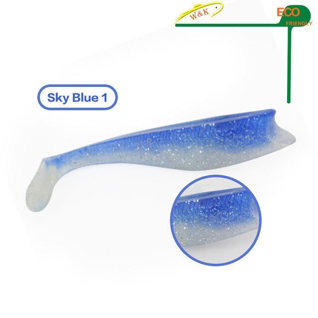 100% Eco-Friendly Soft Lure -11 Cm 12 G Ultimate Shad For Lure Fishing-W&K Official Store-Sky Blue-Bargain Bait Box