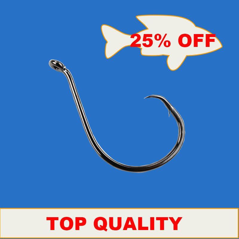 100 Xpremium Quality Chemically Sharpened Octopus Circle Fishing Hooks In-Jenny's wholesale online store-7384 NO 02 100PCS-Bargain Bait Box