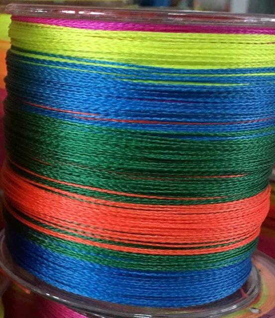 1000M Fishing Japan Mulifilament Pe Braided Fishing Line 8 Strands Braided Wires-Mr. Fish Store-Multi with Green-0.6-Bargain Bait Box