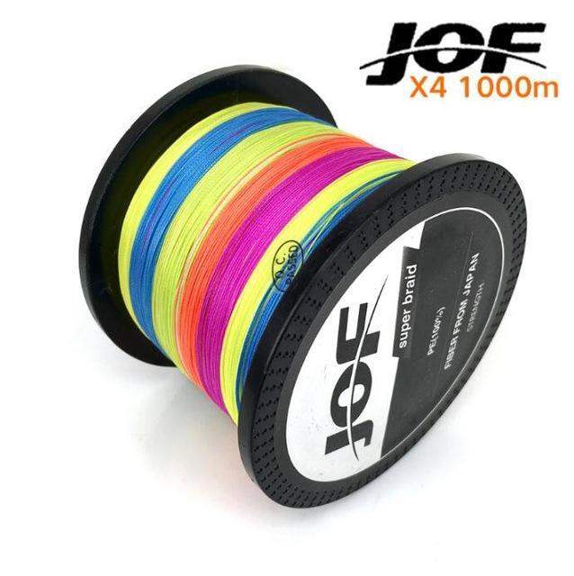 1000M Multifilament Fishing Line 100% Pe Braided 4 Threads Fly Fishing Line-HUDA Outdoor Equipment Store-Colorful-1.0-Bargain Bait Box