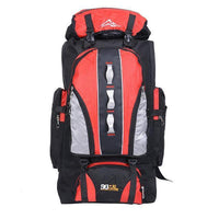 100L Large Capacity Sports Backpack Men And Women Bag Camping Climbing Fishing-Backpacks-Bargain Bait Box-Red-Other-Bargain Bait Box