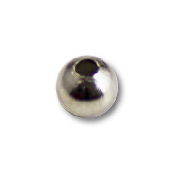 100Pcs 3Mm 4Mm Hollow Metal Bead Diy Spinnerbaits Buzzbaits Nickel Brass Bead,-Fishing Beads-Bargain Bait Box-3mm-Bargain Bait Box