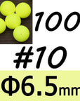 100Pcs Foam Floats Ball Beads Beans Pompano Float Bottom Rig Rigging Material-Fishing Floats-Hardy-Lead fishing Store-Yellow size 10-Bargain Bait Box
