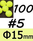 100Pcs Foam Floats Ball Beads Beans Pompano Float Bottom Rig Rigging Material-Fishing Floats-Hardy-Lead fishing Store-Yellow size 5-Bargain Bait Box