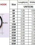 100Pcs/Lot Linethink Offset Sport Circle Fishing Hook Chemically Sharpened Black-Circle Hooks-Bargain Bait Box-Size1-Bargain Bait Box