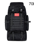 100L Military Backpack Molle Camping Bag Rucksack Tactical Backpack Men Large-Climbing Bags-Vanchic Outdoor Store-Black 70L-Bargain Bait Box