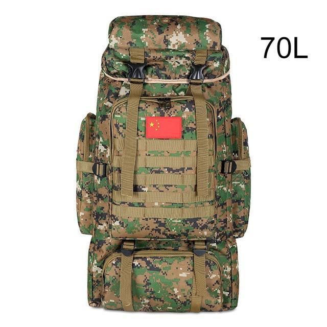 100L Military Backpack Molle Camping Bag Rucksack Tactical Backpack Men Large-Climbing Bags-Vanchic Outdoor Store-Jungle 70L-Bargain Bait Box
