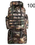 100L Military Backpack Molle Camping Bag Rucksack Tactical Backpack Men Large-Climbing Bags-Vanchic Outdoor Store-Leaf Camouflage 100L-Bargain Bait Box