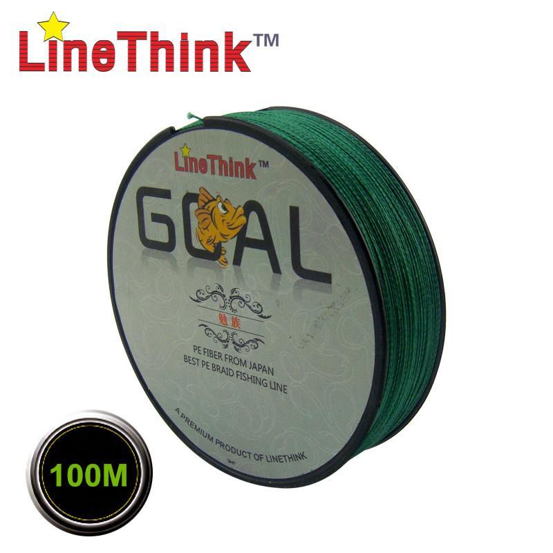 100M Brand Linethink Goal Japan Quality Multifilament 100% Pe Braided Fishing-LINETHINK official store-White-0.4-Bargain Bait Box