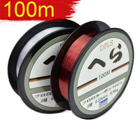 100M Fluorocarbon Fishing Line Daiwa Two Colors Red/Clear 3.5Lb-40.5Lb Carbon-DONQL Store-White-0.4-Bargain Bait Box