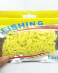 100Pcs 2Cm Maggot Grub Smell Hand Pole Bait Carp Fishing Lure Soft Bread Bug-BODECIN Fishing Tackle USA Store-C2 100PCS-Bargain Bait Box
