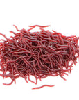 100Pcs 3.5Cm 0.2G Simulation Earthworm Worms Artificial Fishing Lure Plastic-Ningyo Hime Official Store-Bargain Bait Box