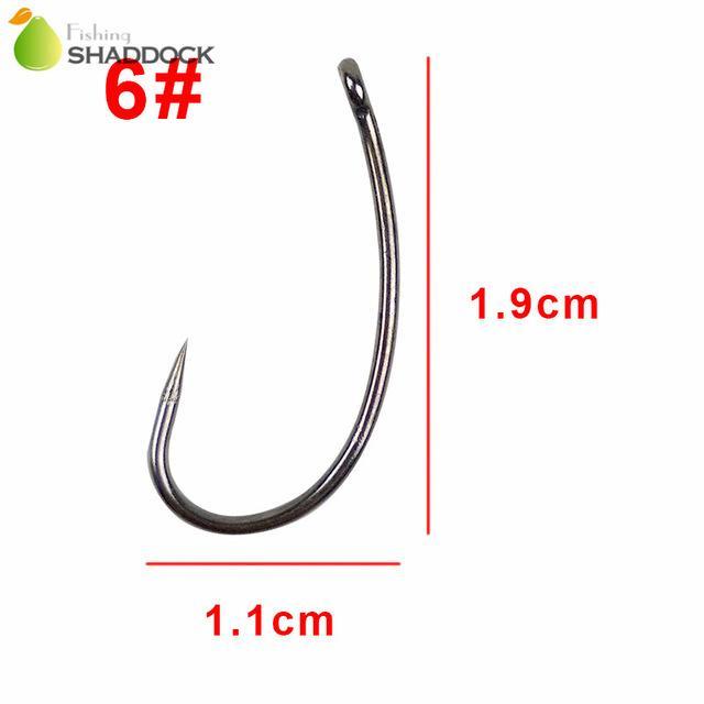 100Pcs 8245 Barbless Fishing Hooks Black No Barb Circle Curve Shank Ha –  Bargain Bait Box