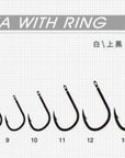100Pcs Barbed Hooks With Hole Fishing Bait Barb Fishhook Lure Tackle With-JSFUN Official Store-10-Bargain Bait Box
