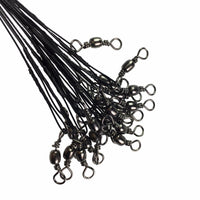 100Pcs Fishing Wire Leader Stainless Steel Nylon-Coated Red Black Green Silver-QualyQualy Official Store-Bargain Bait Box
