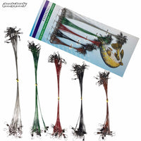 100Pcs Fishing Wire Leader Stainless Steel Nylon-Coated Red Black Green Silver-QualyQualy Official Store-Bargain Bait Box