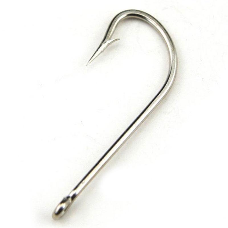 100Pcs High Carbon Steel Sharp Barbed Hook O'Shaughnessy Series Jig Hooks/Sea-ICERIO Store-Size 5 100pcs-Bargain Bait Box