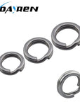 100Pcs Rings For Crank Hard Bait Silver Stainless Steel Fishing Accessories-WDAIREN KANNI Store-1-Bargain Bait Box