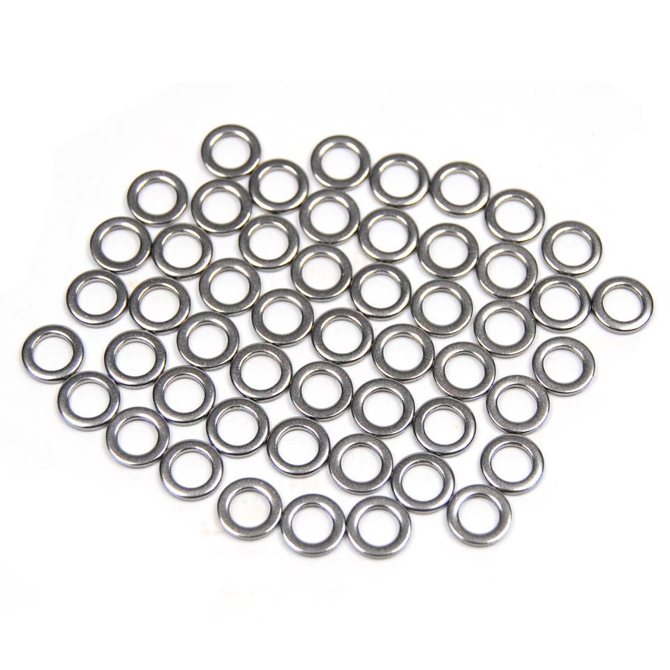 100Pcs Solid Fishing Ring Jigging Fishing Assistant Hook Stainless Saltwater-Wifreo store-100pcs size 1-Bargain Bait Box