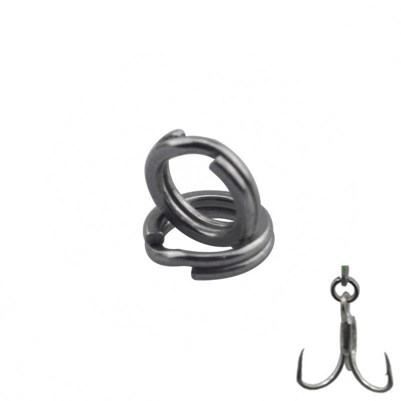 100Pcs Stainless Steel Fishing Split Ring For Blank Lures Bait 4-7Mm Double-WDAIREN Fishing Store-1-Bargain Bait Box