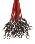 100Pcs Steel Wire Fishing Trace Lures Nylon Coated Wire Leader Spinner Swivels-Splendidness-Green-Bargain Bait Box
