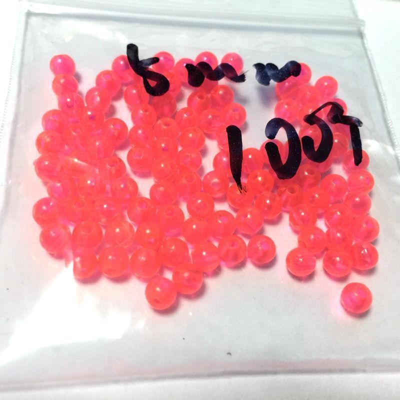 100Pcs/Lot 4/5/6Mm Premium Red Color Round Sinking Beads Fishing Glow-Gary Lures Store-4mm-Bargain Bait Box
