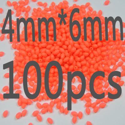 100Pcs/Lot More Models Premium Green And Orange Color Oval Soft Luminous Beads-Fishing Beads-Bargain Bait Box-4 6-Bargain Bait Box