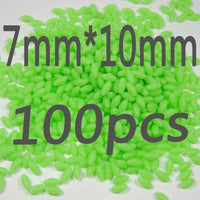100Pcs/Lot More Models Premium Green And Orange Color Oval Soft Luminous Beads-Fishing Beads-Bargain Bait Box-7 10-Bargain Bait Box