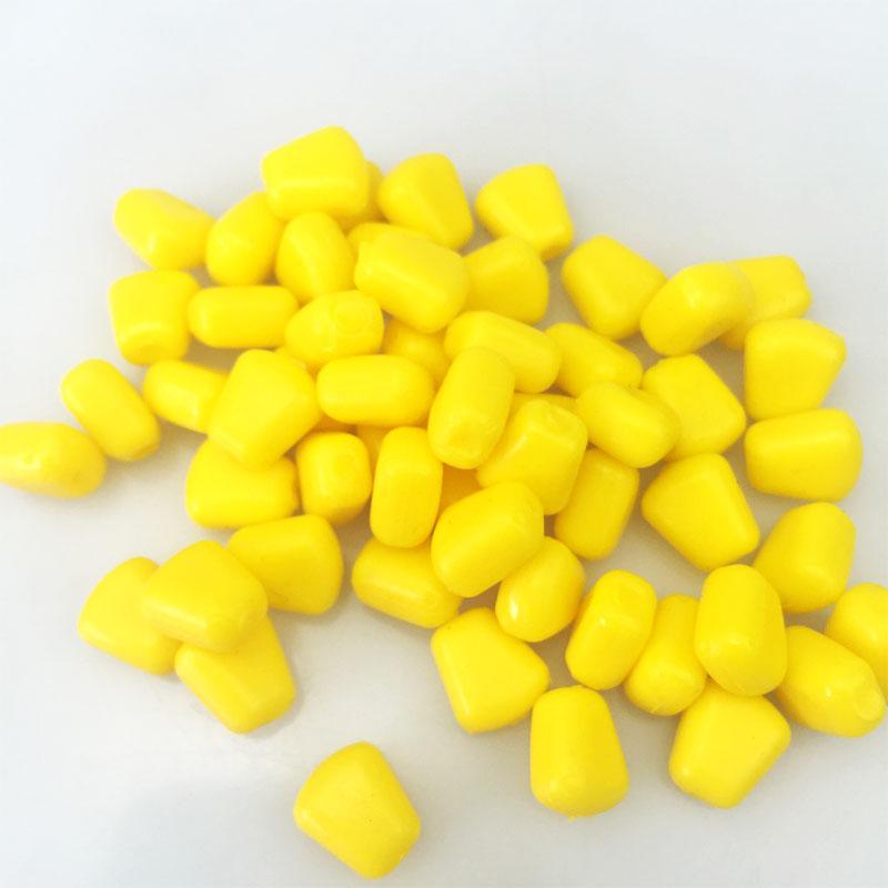 100Pcs/Lot Yellow Soft Lures Corn Fishing Lure Silicone Bait 1Cm Carp Fishing-YTQHXY Official Store-Bargain Bait Box