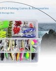 101Pcs Almighty Fishing Kit Hard Soft Baits Pencil Popper Pliers Minnow Hooks-Mixed Combos & Kits-Bargain Bait Box-white-Bargain Bait Box