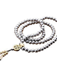 108 Buddha Beads Necklace Chain Outdoor Full Steel Self Defense Hand Bracelet-HMJ Outdoor Store-Silver D-Bargain Bait Box