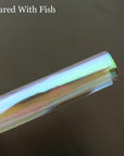 10Pcs 5Cm X 10Cm Fly Tying Rainbow Film Sabiki Rig Shrimp Back Wings Scud-Holographic Stickers-Bargain Bait Box-Bargain Bait Box