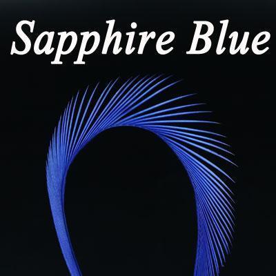 10Pcs Multiple Color Stripped Goose Biots Feather Are Stonefly Tails,-Fly Tying Materials-Bargain Bait Box-10PCS Sapphire blue-Bargain Bait Box