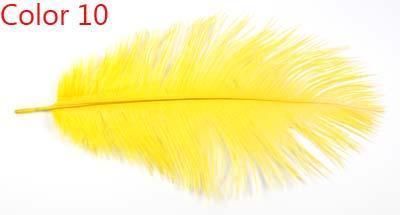 10Pcs Multiple Colors Ostrich Feather Fly Tying Material Making Streamer Bugs-Fly Tying Materials-Bargain Bait Box-Color 10-Bargain Bait Box